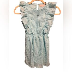 BCBGirls Blue Ruffled Buttoned Sundress